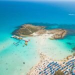 aerial photography of seashore